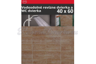 ZAVRZ Revízne dvierka š x v 40x60 cm-PUSH-Vodeodolné, na doske GlassRock