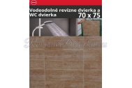 ZAVRZ Revízne dvierka š x v 70x75 cm-PUSH-Vodeodolné, na doske GlassRock