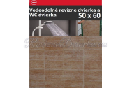 ZAVRZ Revízne dvierka š x v 50x60 cm-PUSH-Vodeodolné, na doske GlassRock, Ľavé