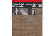 ZAVRZ Revízne dvierka š x v 60x75 cm-PUSH-Vodeodolné, na doske GlassRock, Ľavé