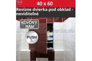 ZAVRZ revízne dvierka pod obklady 40x60 cm, otváranie click-clack,pozink oceľ+lišta 8/10mm