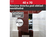 ZAVRZ Revízne dvierka š x v 40x70 cm s PUSH systémom, Kovový rám