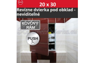 ZAVRZ Revízne dvierka š x v 20x30 cm s PUSH systémom, Kovový rám