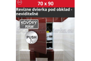 ZAVRZ Revízne dvierka š x v 70x90 cm s PUSH systémom, Kovový rám